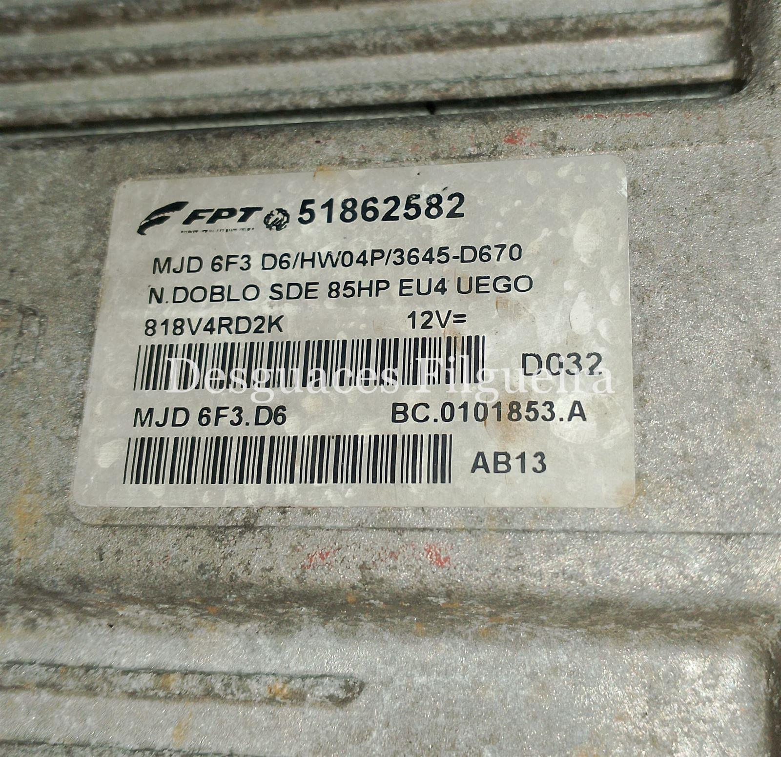 Centralita motor ECU Fiat Doblo 1.3 Multijet 51862582 - Imagen 4