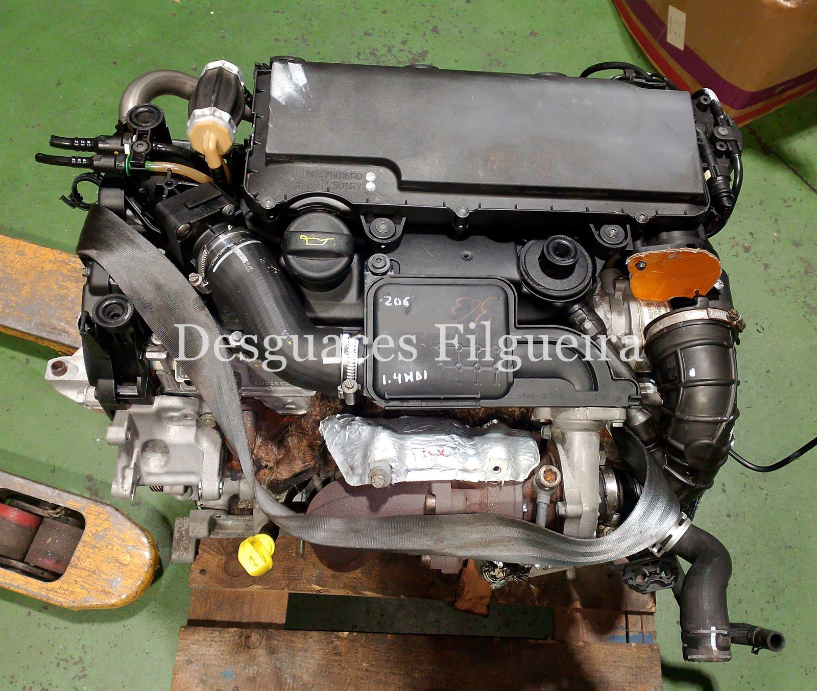 Motor completo Peugeot 206 1.4 HDI 8HX Bosch EGR por vacío - Imagen 1